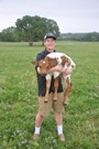 I'm sure Will would say he was taking the calf to the other side of the fence but I'm confident he just likes loving on them.